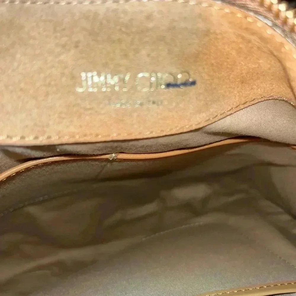 NWOT Jimmy Choo Tan Suede Hobo Bag with Tassle
